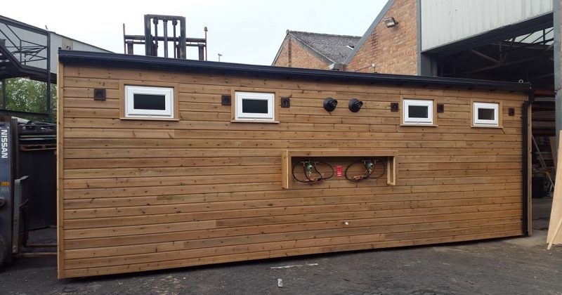 Portable toilet block