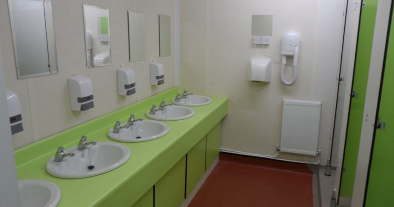 sinks in a campsite washroom