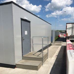 shower and toilet block