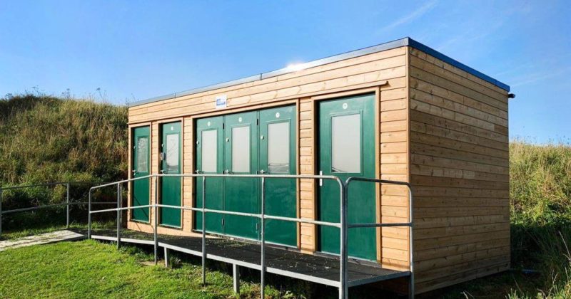 modular toilet block alternative view