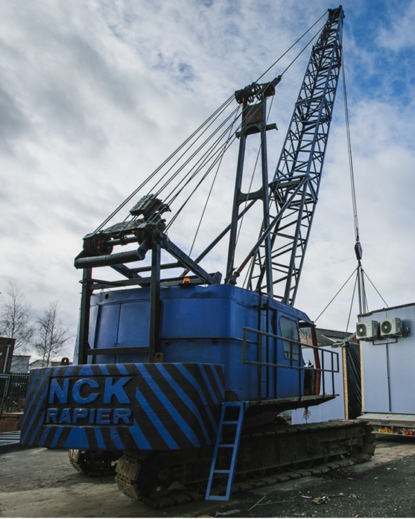 Our 60 tonne crane on site